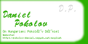 daniel pokolov business card